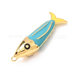 Große Anhänger aus Messing mit Emaille&nbsp;KK-CBA2F11-05G-02