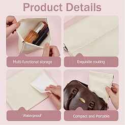 2 sac à cosmétiques en similicuir PU de 2 tailles&nbsp;ABAG-CL0001-51