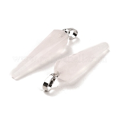 Естественно розового кварца отметил кулоны G-D089-01P-06