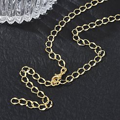 Colliers à maillons torsadés en laiton de 4 mm pour femmes&nbsp;KK-CBA4FD4-13G