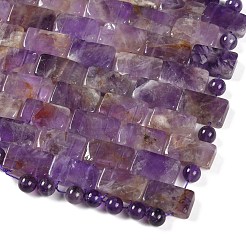 Тканая маска для глаз из натурального аметиста&nbsp;AJEW-P074-11F