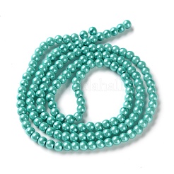 Выпечка окрашены перламутровый стекла жемчужные нити круглый шарик HY-XCP0001-18