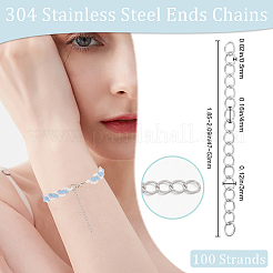 100 прядь удлинитель цепи из нержавеющей стали 304 STAS-BBC0005-51A