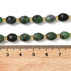 Натуральный рубин в цоизита бусин пряди&nbsp;G-F809-A49-01