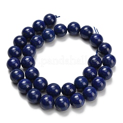 Нитки бусины из натурального ляписа-лазури G-L642-B05-12mm