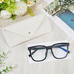 1 шт. прямоугольный футляр для очков из ПВХ-кожи&nbsp;AJEW-CN0005-06B