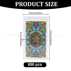 600 porte-cartes de visite en plastique transparent&nbsp;DIY-GO0003-33