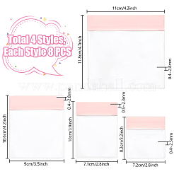 32 шт. 4 стиля прозрачной упаковки из ЭВА с застежкой-молнией ABAG-PH0001-63