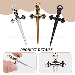 45 шт. 3 цвета подвески из сплава в тибетском стиле&nbsp;TIBEP-UN0001-23