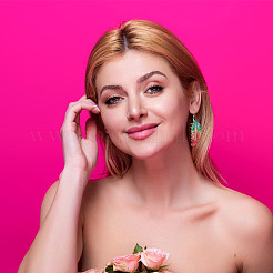 Набор для самостоятельного изготовления сережек-перьев из нержавеющей стали 430 DIY-DR0001-43