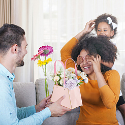 12 шт. 6-х цветные трапециевидные бумажные мешочки для хранения цветов с ручкой ABAG-NB0001-96