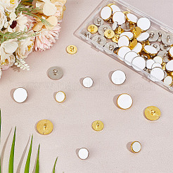 80 шт. 4-х видов пластиковых пуговиц на ножке BUTT-OC0001-52