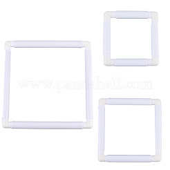 3 шт. 3 стиля пластиковые пяльцы для вышивки крестом DIY-CP0012-44C