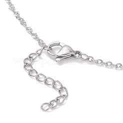 Женские цепочки-цепочки из нержавеющей стали 304 толщиной 2 мм в сингапурском стиле&nbsp;NJEW-JN05606