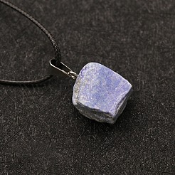 Halskette mit Anhänger aus natürlichem Lapislazuli mit rohen Nuggets&nbsp;FS-WG50F2C-10