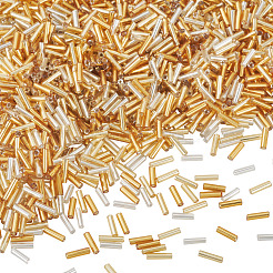 3300 Stück 3 Farben plattierte Glasperlen&nbsp;SEED-TA0001-56