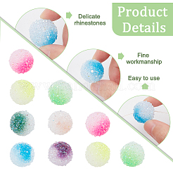 28шт 7 цвета матовые акриловые бусины&nbsp;MACR-PH0002-19