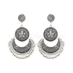 Серьги-люстры из сплава в этническом стиле FS-WGE515C-02