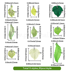 270шт 9 стиля прозрачные акриловые подвески&nbsp;TACR-SC0001-48