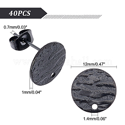 40 шт. ионное покрытие (IP) 304 нержавеющая сталь гвоздики фурнитура для сережек STAS-UN0040-65