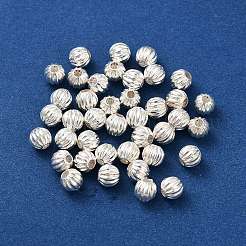 925 Kürbisperle aus Sterlingsilber&nbsp;LS-STER-H112-04C