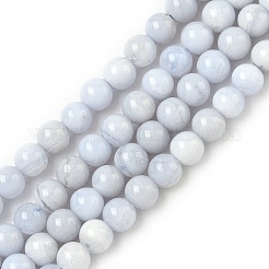 Натуральный голубой кружевной агат бисер нитей&nbsp;G-G344-A06-4mm