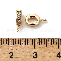 Овальная стойка покрытие латунь микропаве кубический цирконий подвеска баилы KK-S397-16G
