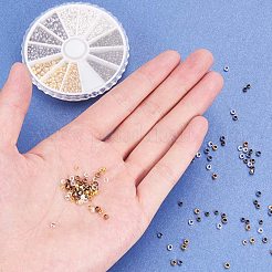 Зажимные бусины из латуни KK-PH0034-68