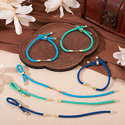 6шт 3-цветный плетеный нейлоновый шнур для изготовления браслета&nbsp;MAK-TA0001-27