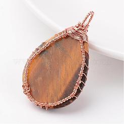 Природных тигровый глаз подвески&nbsp;G-K122-07RG