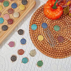 36 шт. 9-цветные сплавы эмалевых компонентов люстры соединения ENAM-HY0001-03