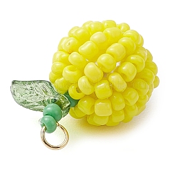 5шт 5-х цветные подвески из бисера ручной работы&nbsp;PALLOY-TA00159