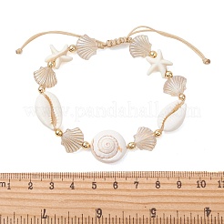 Braccialetti regolabili da donna in turchese sintetico&nbsp;BJEW-TA00743