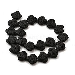 Нити бусин из окрашенной натуральной лавы&nbsp;G-A264-A04-01C