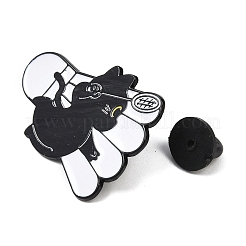 Кот с эмалированными значками для бадминтона JEWB-I052-05EB-02