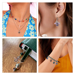 60шт 12 цвета сплава эмалевые подвески&nbsp;ENAM-TA0001-61