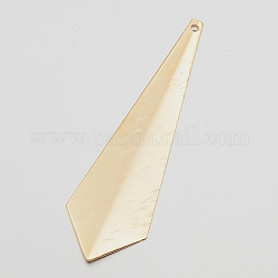 Iron Bookmarks, Golden, 66x21x0.6mm, Hole: 1mm