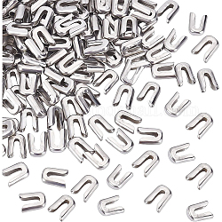 BENECREAT 120Pcs Spiral Bone Tips, 304 Stainless Steel 6mm Tips Covers Boning, Chain End Cap Findings