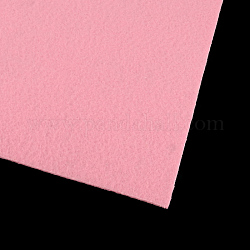 Feutre à l'aiguille de broderie de tissu non tissé pour l'artisanat de bricolage, rose, 30x30x0.2~0.3 cm, 10 pcs /sachet 