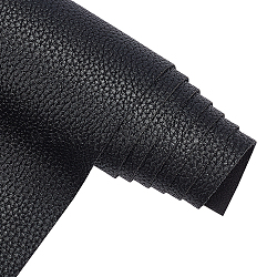 Искусственная кожа, для аксессуаров для одежды, чёрные, 135x30x0.12 см