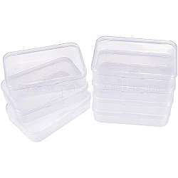 BENECREAT 12 pack rectangle Clear Plastic Bead Storage Containers Box Case with Flip-Up Lids for Items,Pills,Herbs,Tiny Bead,Jewerlry Findings, and Other Small Items - 3.46x2.28x0.78 (8.8x5.8x2cm)