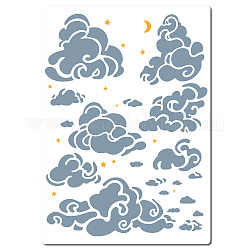 Haustier Kunststoff aushöhlen Zeichnung Malschablonen Vorlagen, Rechteck, Wolke, 297x210 mm