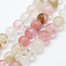 Chapelets de perles en verre de peau de tigre, ronde, 6mm, Trou: 0.8mm, Environ 63 pcs/chapelet, 14.76 pouce (37.5 cm)