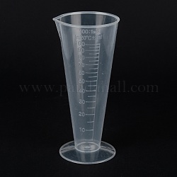 Measuring Cup Plastic Tools, Graduated Cup, White, 5.8x5.3x12.6cm, Capacity: 100ml(3.38fl. oz)