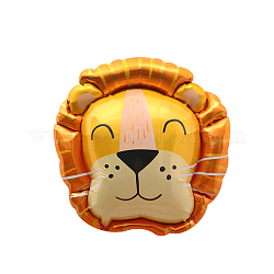 Ballon en aluminium thème animalier, pour les décorations de maison de festival de fête, motif de lion, 810x760mm