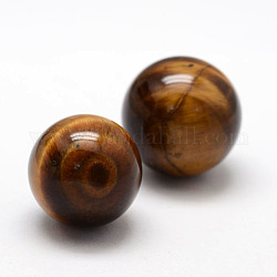 Grade A tigre naturel perles rondes des yeux, sphère de pierres précieuses, pas de trous / non percés, 12mm