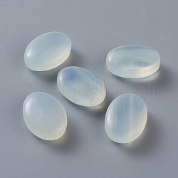 Opalite Beads, No Hole/Undrilled, Oval, 24.5~25.5x17.5~18x8~10mm