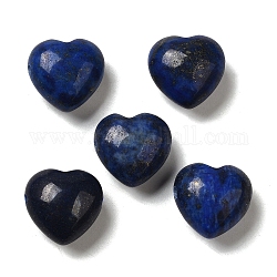 Lapis lazuli perle naturali, cuore, tinto, 14.5~15x14.5~15x8.5mm, Foro: 1.5 mm