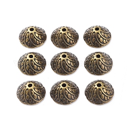 Coppette copriperla di perline stile tibetano, cono,  piombo e cadmio libero, bronzo antico, 11x5mm, Foro: 1 mm