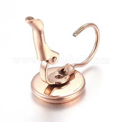 Ионное покрытие (ip) нержавеющая сталь 304 серьги с застежкой-молнией STAS-L211-08A-RG-1